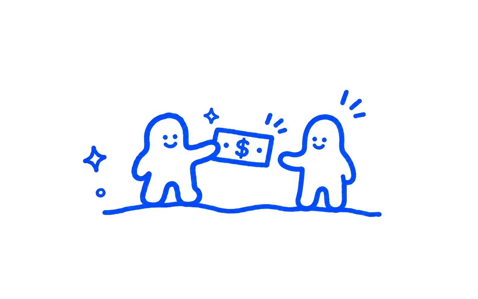 Stablecoins moving from a marketplace to a seller through Zoneless